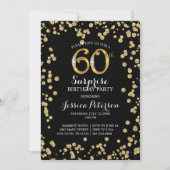 第60回サプライズ誕生日パーティーへの招待 招待状 (正面)