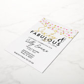 第60回サプライズ誕生日パーティー招エレガント待 箔招待状 (回転した状態)