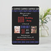 第60回サプライズ誕生日パ男性へーティー写真 招待状 (スタンド正面)