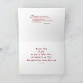 第60回ジュビリー記念修道院パックスクロス、オレンジと カード (内部)