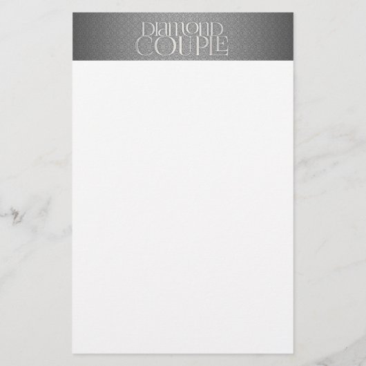 第60回ダイヤモンドウェディングアニバーサリー(名前あり) 便箋 (裏面)