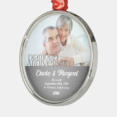 第60回ダイヤモンド周年記念シルバーダマスクリスマス メタルオーナメント (左)