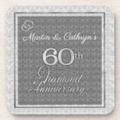 第60回ダイヤモンド周年記念ダマスク名 コースター (正面)