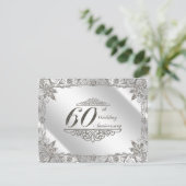 第60回ダイヤモンド結婚の周年記念招待状 招待状 (スタンド正面)