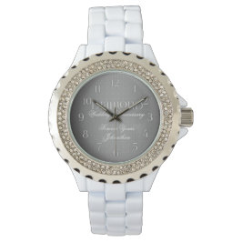 第60回ダイヤモンド結婚アニバーサリー・シルバー 腕時計