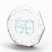 第60回ダイヤモンド結婚記念日ハート紙吹雪 フォトブロック (右)