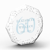 第60回ダイヤモンド結婚記念日ハート紙吹雪 フォトブロック (左)