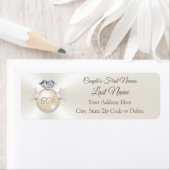 第60回ダイヤモンド記念日差出人住所ラベル ラベル (インサイチュ)