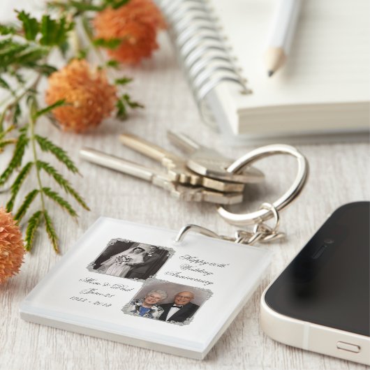 第60回ダイヤ結婚モンド周年記念キーチェーン キーホルダー (正面右)