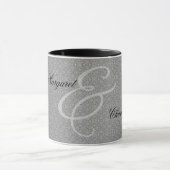 第60回ダイヤ結婚モンド周年記念シルバーダマスク マグカップ (中央)