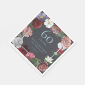 第60回ダイヤ結婚モンド周年記念バラ スタンダードランチョンナプキン (角)