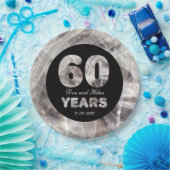 第60回ダイヤ結婚モンド周年記念パーティー灯 ペーパープレート (パーティー)