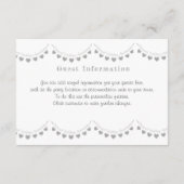 第60回ダイヤ結婚モンド周年記念パーティー詳細 エンクロージャーカード (裏面)