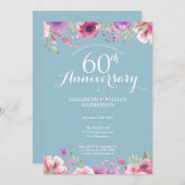 第60回ダイヤ結婚モンド周年記念フローラ 招待状 (正面/裏面)