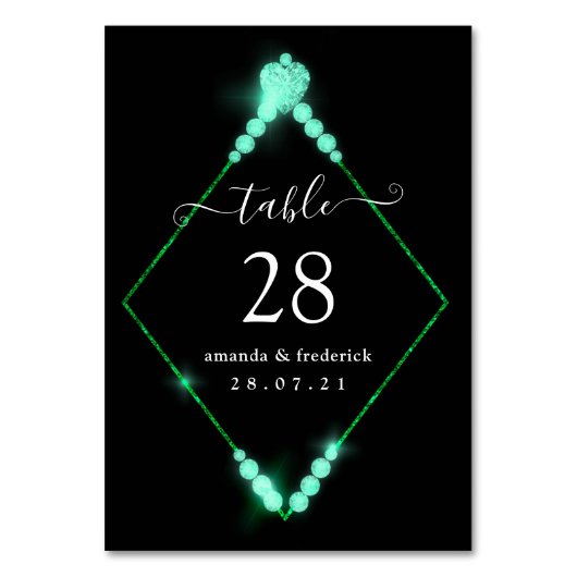 第60回ダイヤ結婚モンド記念日テーブル番号 テーブルナンバー (正面)