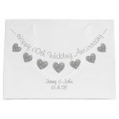 第60回ダイヤ結婚モンド記念日抱き枕 ラージペーパーバッグ (正面)