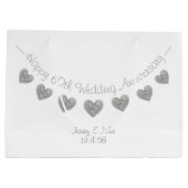 第60回ダイヤ結婚モンド記念日抱き枕 ラージペーパーバッグ (裏面)