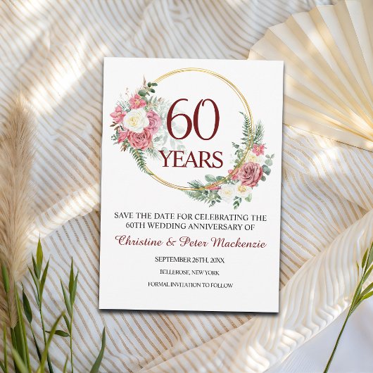 第60回ダイヤ結婚モンド記念日 セーブザデート
