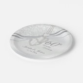 第60回ダイヤ結婚モンド記念日 ペーパープレート (アングル)