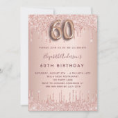 第60回バラ金ゴールド赤面グリッタードリップラグジュアリー 招待状 (正面)