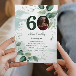 第60回バースデーパーティーと緑のブランチ招待状 招待状