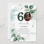 第60回バースデーパーティーと緑のブランチ招待状 招待状 (正面)