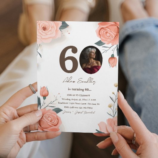 第60回バースデーパーティーと赤い招待状 招待状