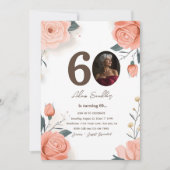 第60回バースデーパーティーと赤い招待状 招待状 (正面)