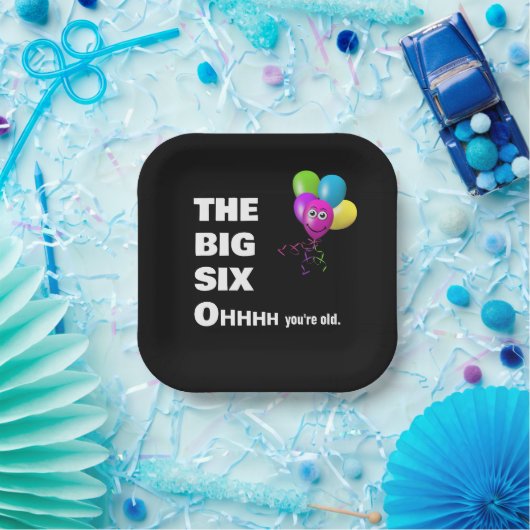 第60回バースデーパーティーのユーモア ペーパープレート (パーティー)