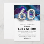 第60回バースデーパーティーへの招待 招待状 (正面/裏面)