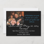 第60回バースデーパーティーへの招待 招待状 (裏面)