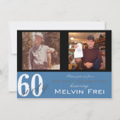 第60回バースデーパーティーへの招待 招待状 (正面)