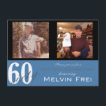 第60回バースデーパーティーへの招待 招待状<br><div class="desc">第60回バースデーパーティー招待(男性)</div>