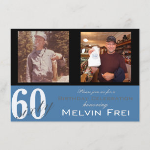 第60回バースデーパーティーへの招待 招待状