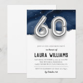 第60回バースデーパーティーへの招待 招待状 (正面/裏面)