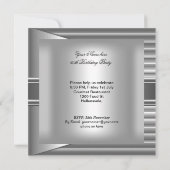 第60回バースデーパーティーエレガントメンズシルバーマン2 招待状 (裏面)