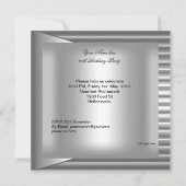 第60回バースデーパーティーエレガントメンズシルバーマン 招待状 (裏面)