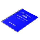 第60回バースデーパーティーゲストブックブルーノート ノートブック (左側)