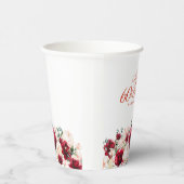第60回バースデーパーティードレッドローズピンク牡丹カスタム 紙コップ (右)