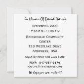 第60回バースデーパーティーパーソナライズされた招待状 招待状 (裏面)