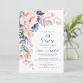 第60回バースデーパーティーピンクフローラ 招待状 (スタンド正面)