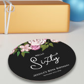 第60回バースデーパーティーフローラ ラウンドペーパーコースター