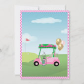 第60回バースデーパーティーレディーゴルファーテーマ招待状 招待状 (裏面)