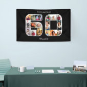 第60回バースデーパーティー写真コラージュ 横断幕 (トレードショー)