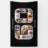 第60回バースデーパーティー写真コラージュ 横断幕 (縦)