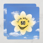 第60回バースデーパーティー夏の日差し 招待状 (正面/裏面)