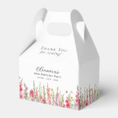 第60回バースデーパーティー威厳がある誕生月花 フェイバーボックス (正面サイド)