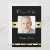 第60回バースデーパーティー招待写真60th 招待状 (正面)