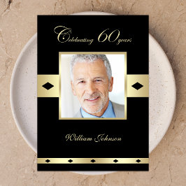 第60回バースデーパーティー招待写真60th 招待状