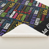 第60回バースデーパーティー特別モノグラパーソナライズされたム シェルパブランケット (3/4)